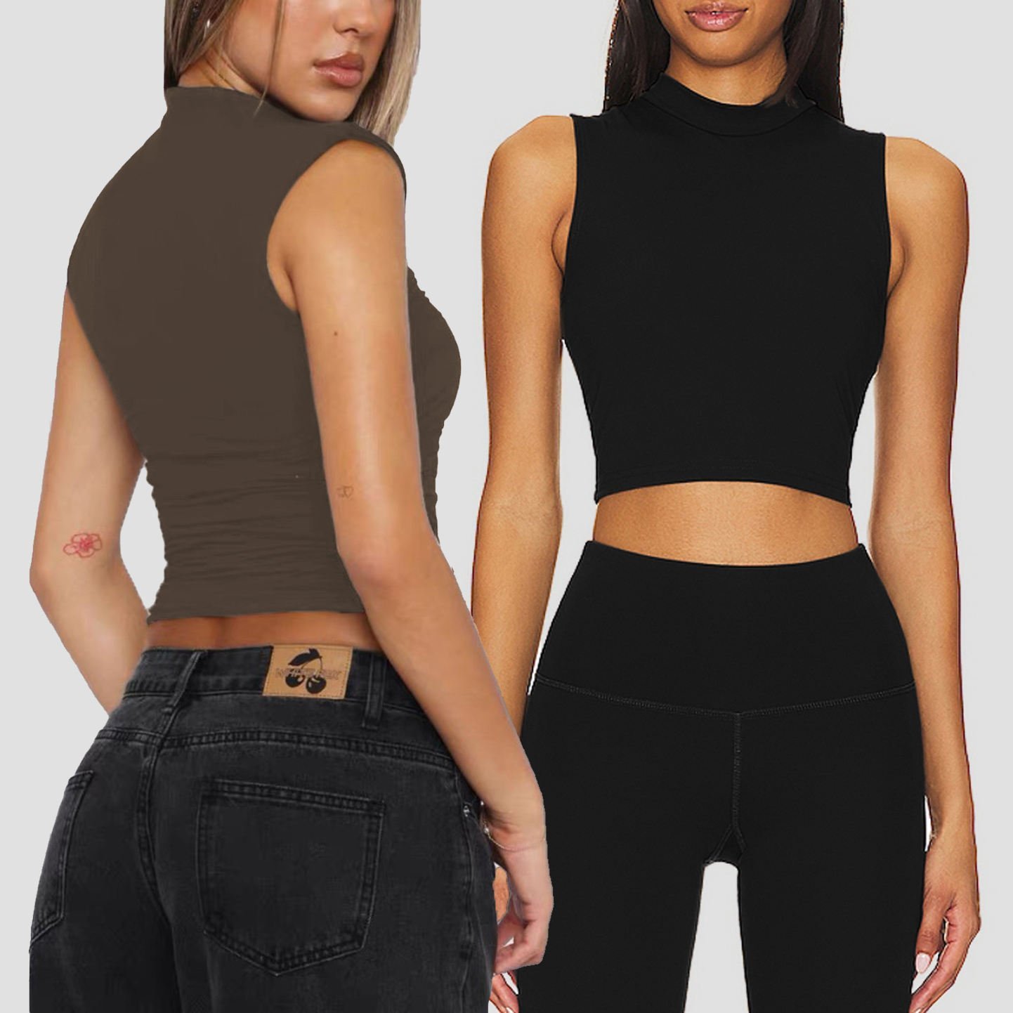 Hdcf1e33090904f3d8b64d50d96f97a9b9.jpg Trendy Crop Top – Soft, Stretchable & Stylish Fit for Everyday Wear - Image 1