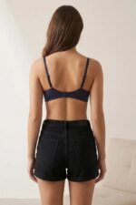 Wired And Push Up Bra - Blue - Image 3