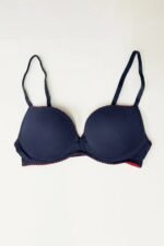 Wired And Push Up Bra - Blue