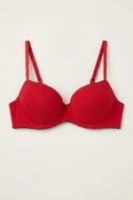 Wired And Push Up Bra - Red