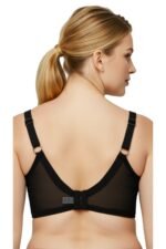 Luna Padded And Wired Demi Bra - Black - Image 2