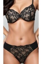 Light-Padded-And-Non-Wired-Demi-Bra-Set-Black - Image 2