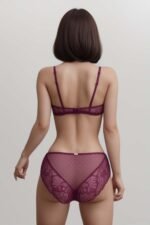 everly-wired-and-padded-lace-bra-set-burgundy - Image 2