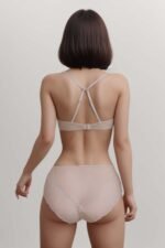 Non_Padded_Cotton_Bralette_-_Pink - Image 2
